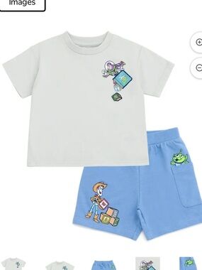 Kids Graphic Tee & Shorts Set - Toy Story Characters